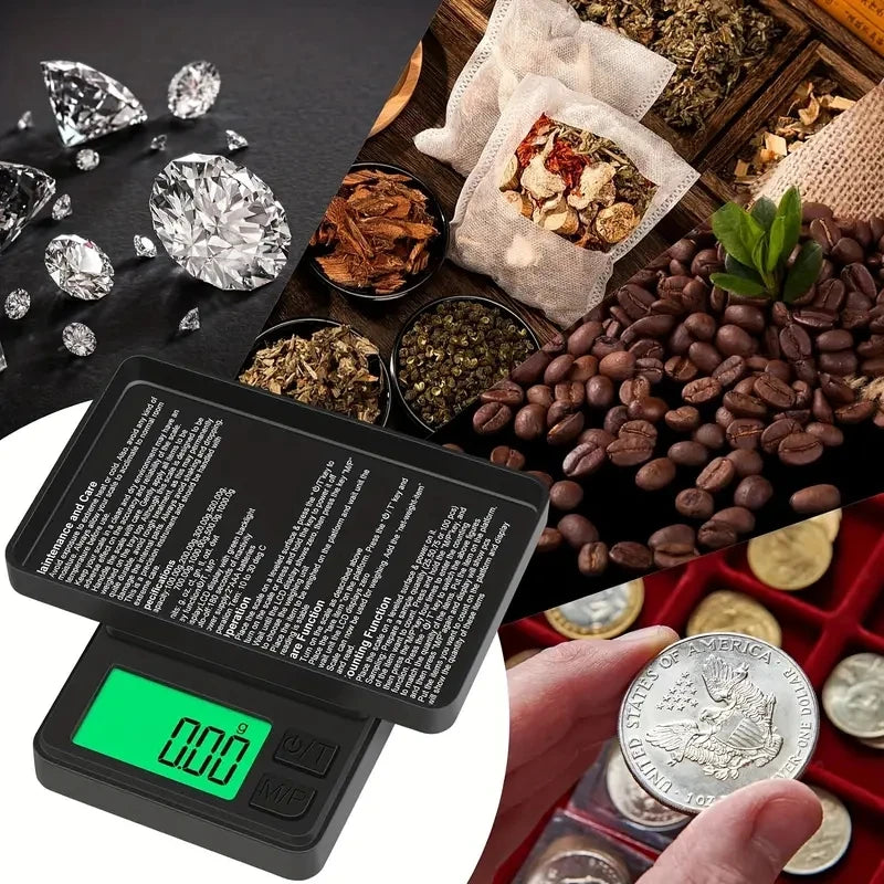100/500g 0.01g mini digital scale high precision electronic pocket scale jewelry weight kitchen portable electronic scale