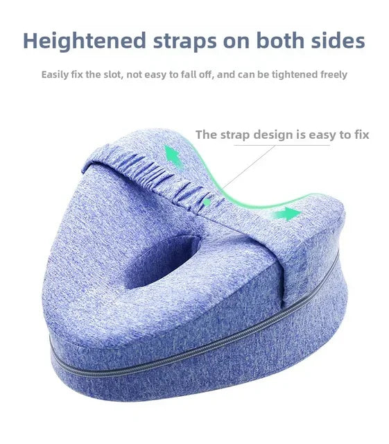 Memory Leg Pillow Hollow Heart Pregnancy Side Sleeper Sciatica Orthopedic Sciatica Back Hip Relief Pillow For Bed, Sofa