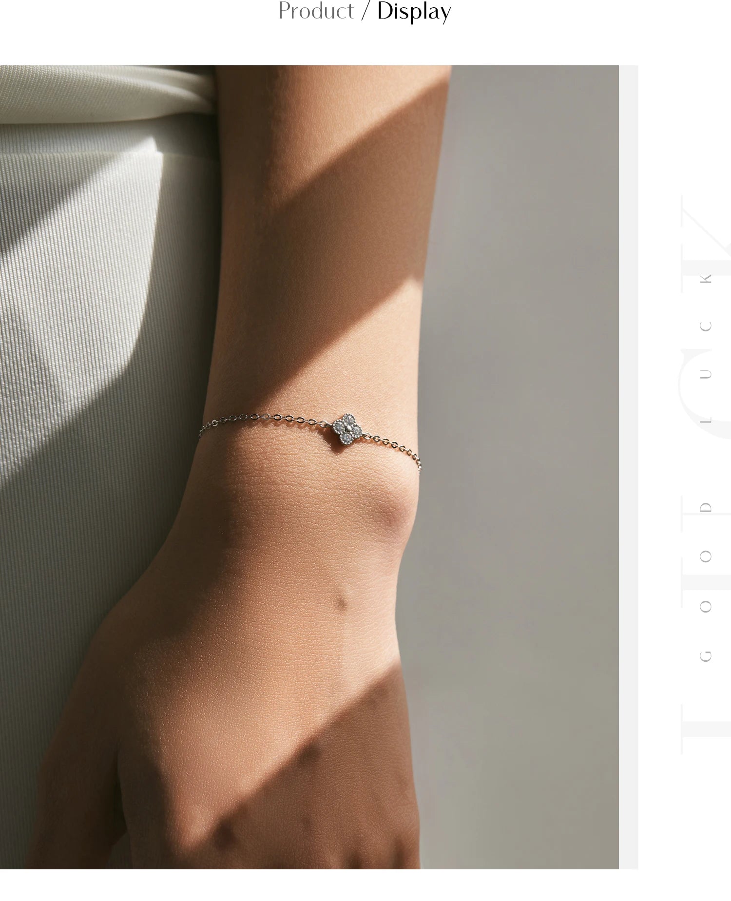 MODIAN 925 Sterling Silver Exquisite Lucky Four Leaf Clover CZ Link Chain Stackable Sweet Bracelet For Women Daily Fine Jewelry