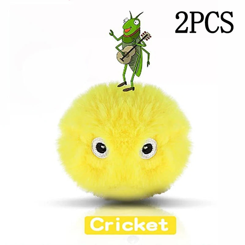 Interactive Ball Smart Cat Toys Plush Electric Catnip Training Toy Kitten Touch Sounding Pet Product Squeak Toy Ball