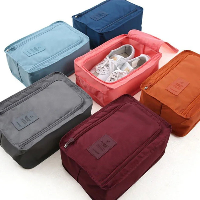 Portable Shoe Bags Travel Dust-Proof Holds Multifunction Waterproof Folding Storage High Capacity Student Shoe Pouch Organizer