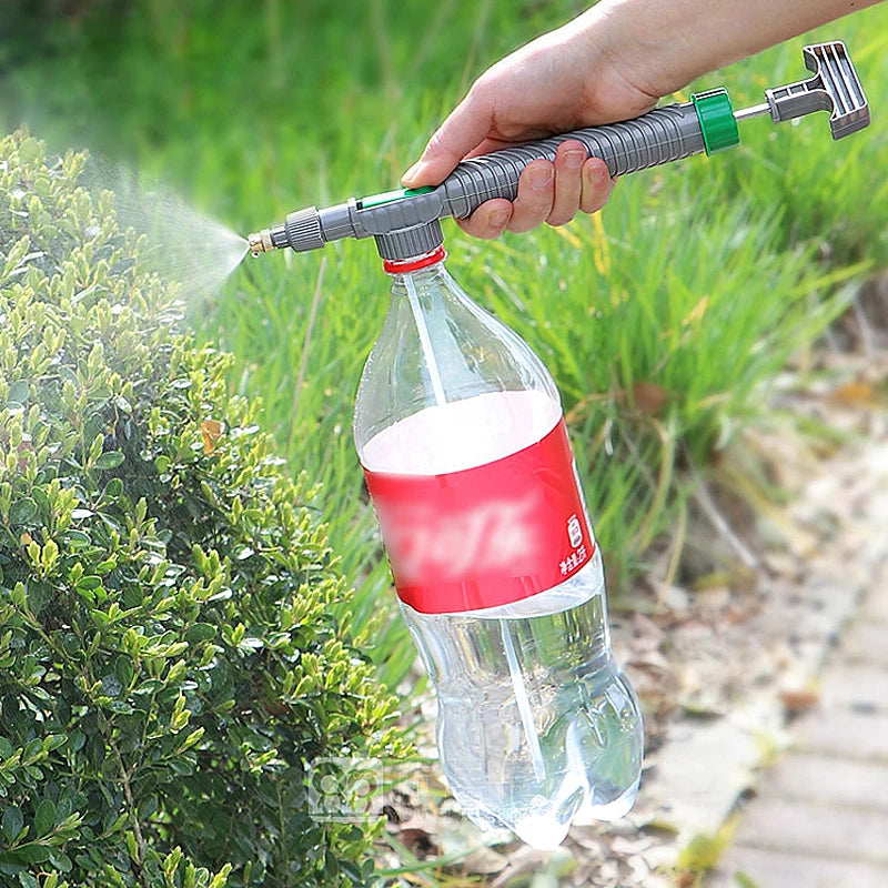 Manual High Pressure Air Pump Sprayer Adjustable Drink Bottle Spray Head Nozzle Garden Watering Tool Sprayer Gardening Tools