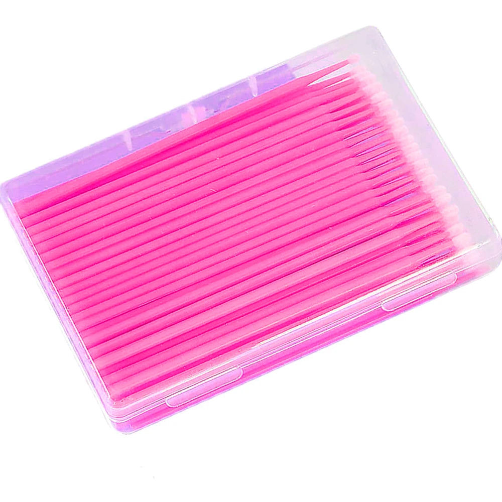 100pcs/box Disposable MicroBrush Eyelash Cleaning Brush Lash Extension Individua Tool For Eyelashes Removing Swab Accessories