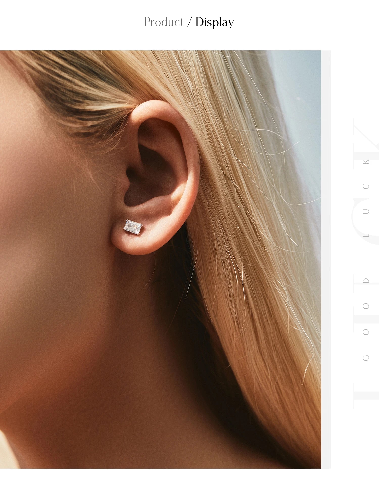MODIAN 925 Sterling Silver Simple Emerald Cut CZ Stud Earrings Hypoallergenic Earrings For Women Wedding Engagement Fine Jewelry