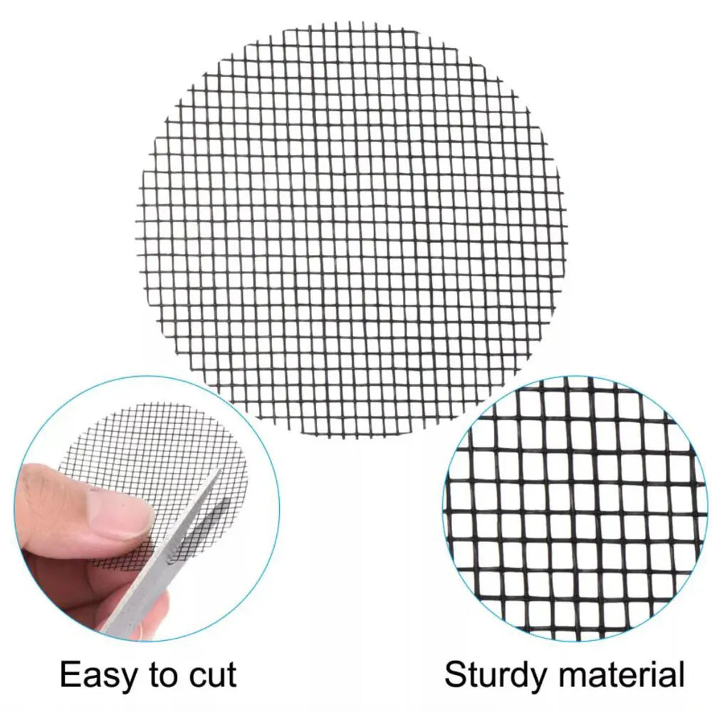 Pot Hole Mesh Pad Mat Grid Round Drainage Hole Screen for Pot Bottom Prevent Soil Loss Anti Bonsai Flower Plant Gardening Tools