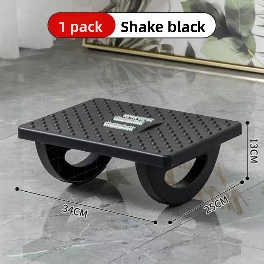 Portability with Massage Rollers Foot Rest 180 Degree Swing Ergonomic Foot Stool Under Desk Footrest for Home Office Work