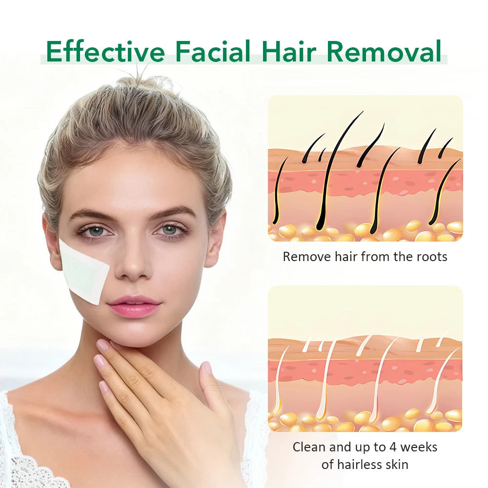 Olive oil facial hair removal wax paper, armpits, leg hair, and the whole body, removing pubic hair permanently for women men