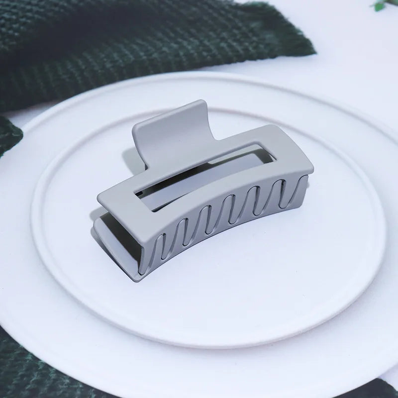 Women's Plastic Quadrate Hair Claws Hair Clips 8.5cm/3.35in Large Size Solid Barrette Crab Hair Clips Fashion Hair Accessories