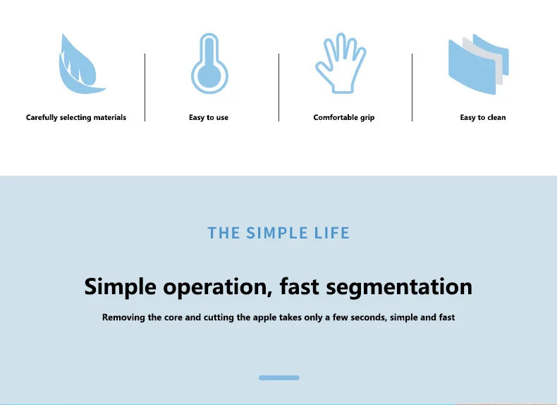 Apple Cutting Machine Cuts Apples In Seconds Takes The Core Removes the Core Divides Fruits Into Eight Pieces for Household Use