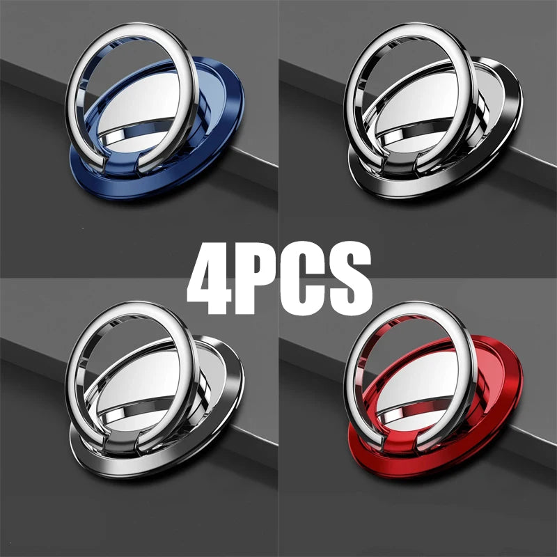 Finger Ring Holder Stand Grip 360 Rotating For Mobile Phone Car Magnetic Mount Phone Back Sticker Pad Unniversal Bracket