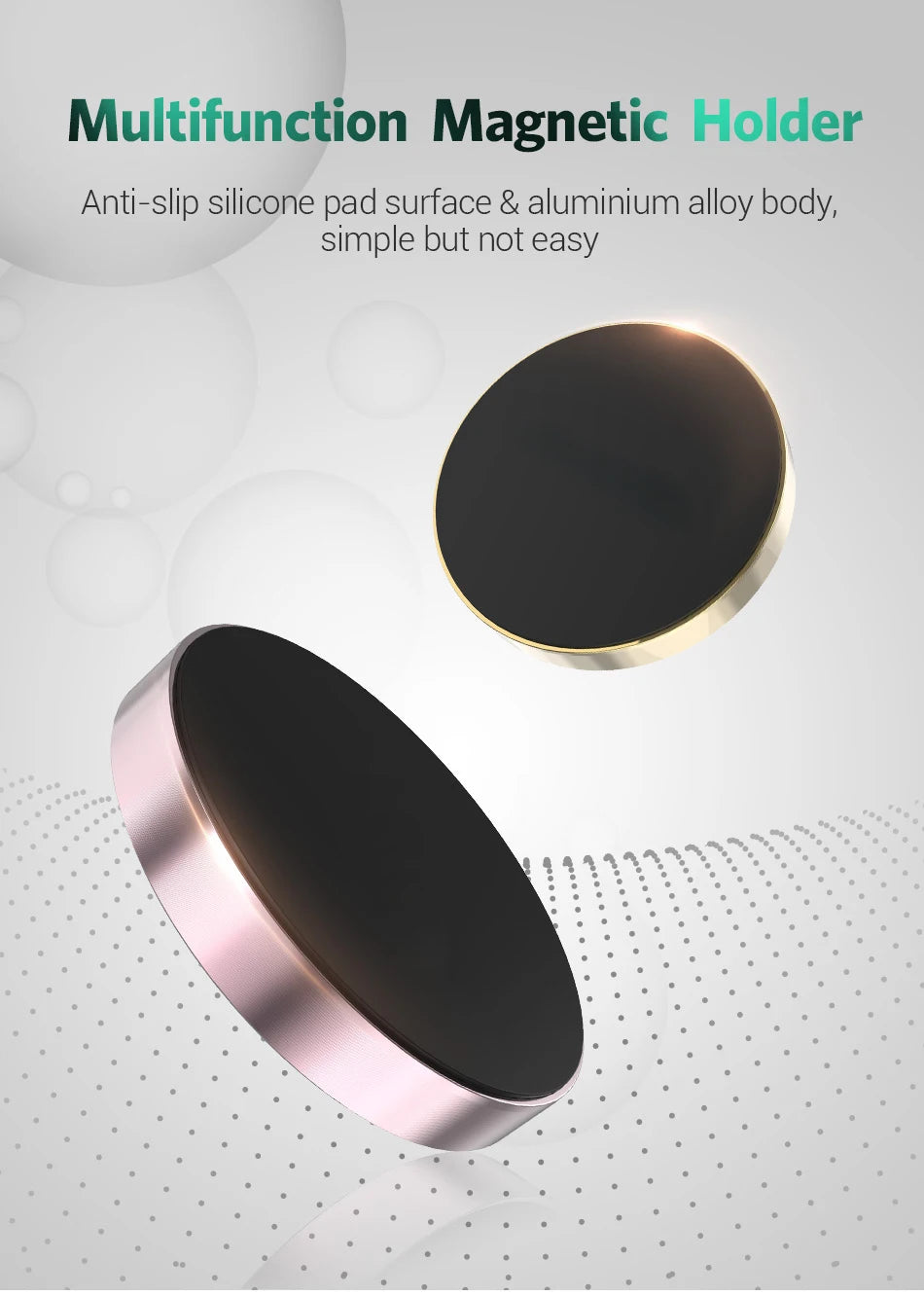 Magnetic Car Phone Holder Universal Car Phone Stand For iPhone Samsung Dashboard Wall Mounted Car Magnet Sticker