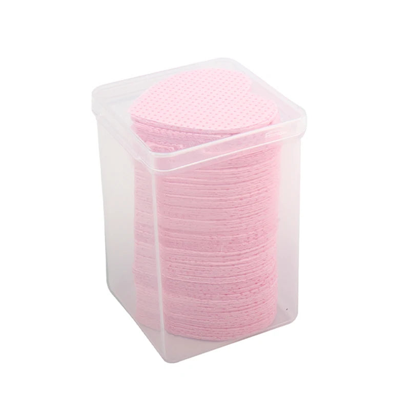 200PCS/Box Disposable Remover Cotton Pad Wipes Nail Polish Eyelashes Glue Cleaner Lint-Free Paper Pad Cleaning Manicure Supplies