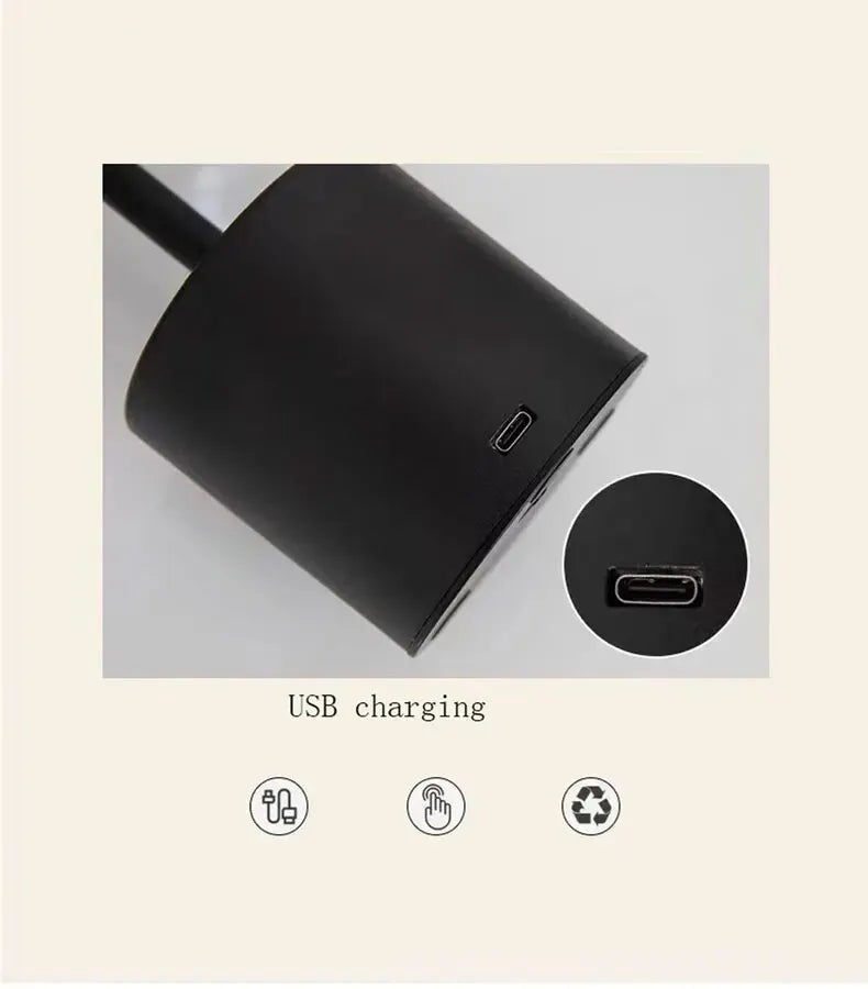 Decorative Table Lamp LED Waterproof Rechargeable Night Light Touch Dimming Bar Living Room Reading Camp Light