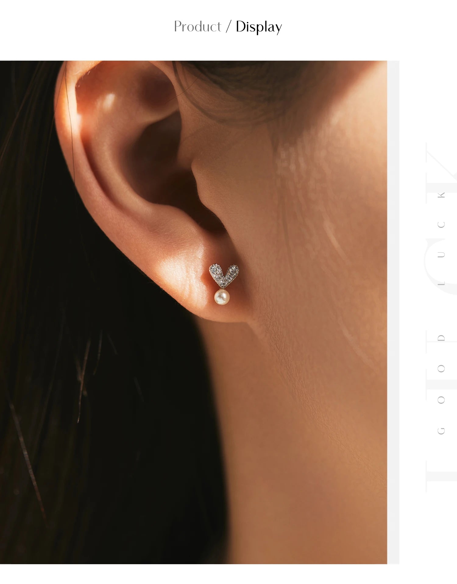 MODIAN 925 Sterling Silver Elegant Synthetic Pearl Earrings Dazzling Heart Clear CZ Stud Earrings For Women Fine Jewelry