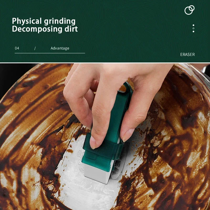 Stain Remover Rubber Eraser Kitchen Faucet Limescale Eraser Bathroom Glass Stain Rust Remover Cleaning Supplies