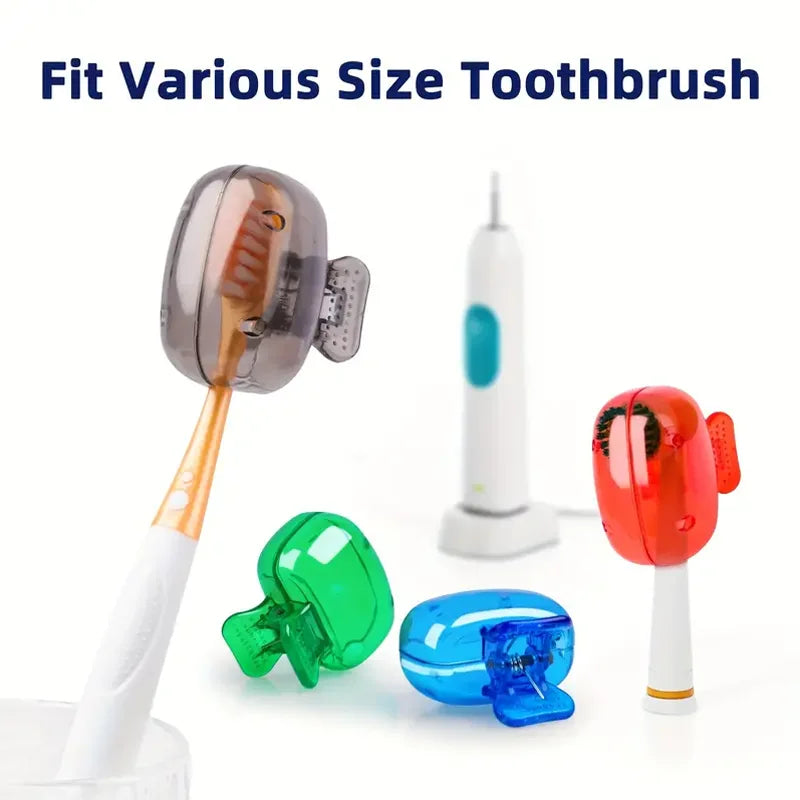 Toothbrush CaseHousehold Storage Clip - Portable Travel Toothbrush Dust Protective Cap - Storage Box Portable Head Travel
