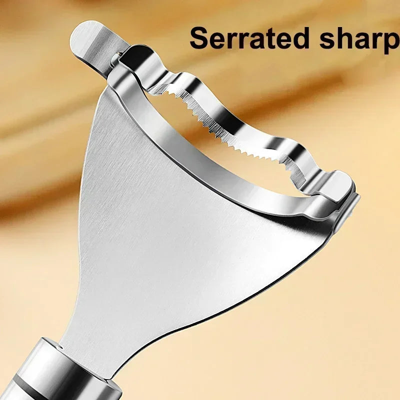 Stainless Steel Corn Peeler Scraper Serrated Corn Cob Stripper Tool Cob Shaver Planer Thresher Cutter Kitchen Vegetable Gadgets