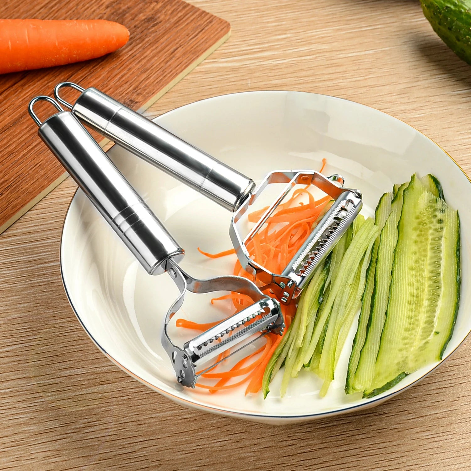 Stainless Steel Multi-function Peeler Slicer Vegetable Fruit Potato Cucumber Grater Portable Kitchen Accessories Tool