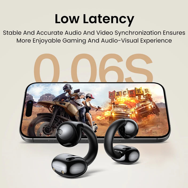 UGREEN HiTune S3 Open Ear Clip True Wireless Earbuds TWS Bluetooth Sports Earphones Headphones in Mic with Earhooks & Ear Hook