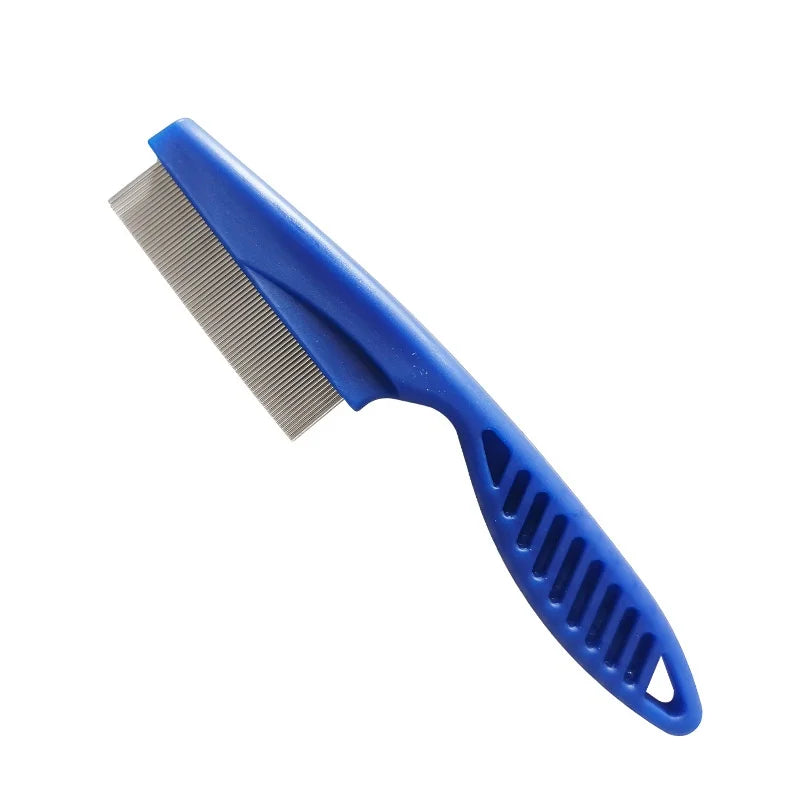 Pet Hair Shedding Comb Stainless Steel Flea Comb for Cat Dog Comfortable Pet Flea Hair Grooming Comb Dog Cat Fur Removal Brush