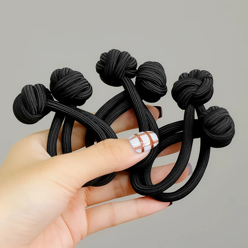 Solid Knot Long Elastic Hair Band For Women Girl Sweet Hair Tie Scrunchie Hair Ring Rubber Band Hair Rope Fashion Hair Accessory