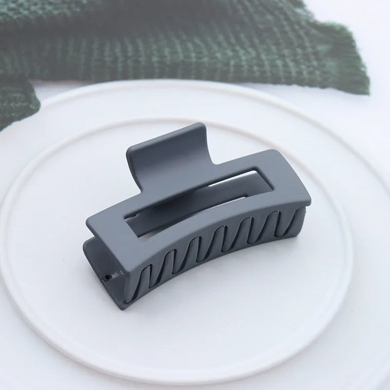 Women's Plastic Quadrate Hair Claws Hair Clips 8.5cm/3.35in Large Size Solid Barrette Crab Hair Clips Fashion Hair Accessories