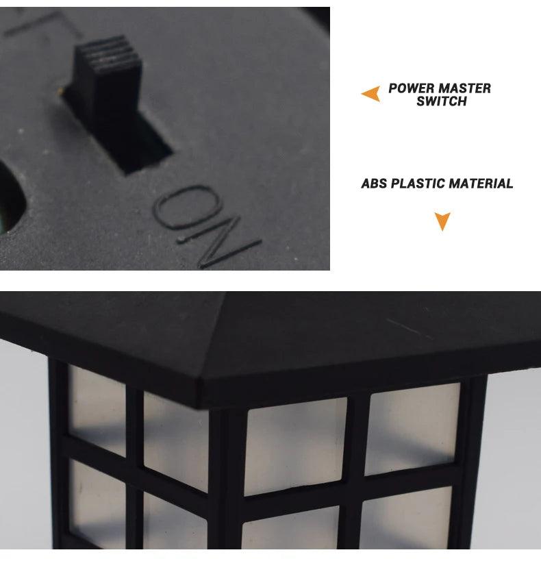 Solar Outdoor Lawn Lights Retro House Shaped Lamp Waterproof Courtyard Garden Decoration Night Lamp Inserted Small Palace Lights