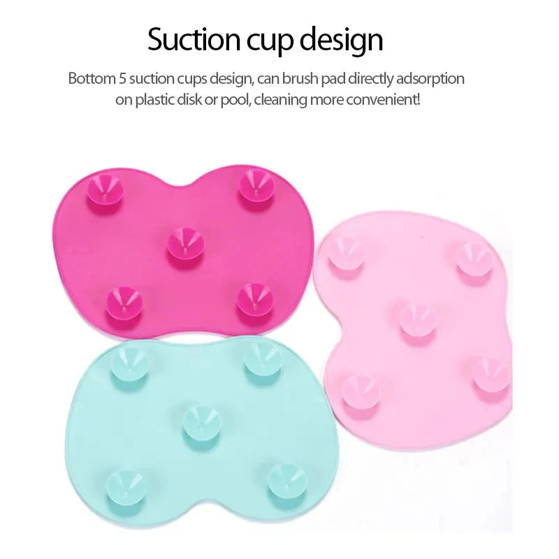Silicone Brush Cleaner Cosmetic Make Up Washing Brush Gel Cleaning Mat Foundation Makeup Brush Cleaner Pad Scrubber Board