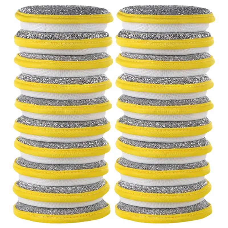 Double Side Dish Wash Sponges Dishwashing Sponge Dish Washing Brush Pan Pot Household Cleaning Cloths Reusable Kitchen Tools