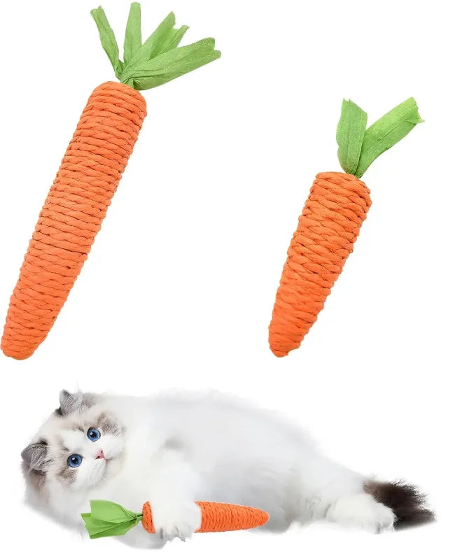 Cat toy carrot grinding stick tear resistant scratch resistant self entertaining toy suitable for cats to play with
