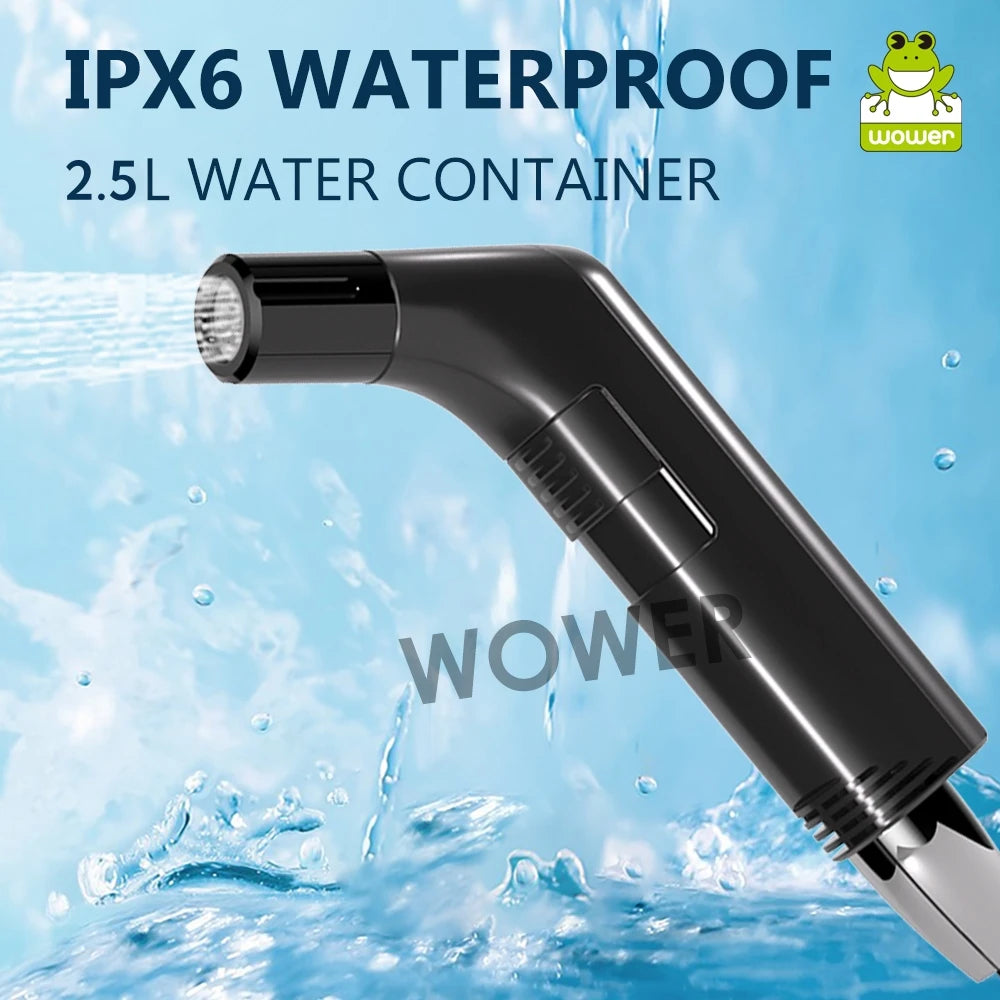 2.5L Portable Electric Bidet Rechargeable Shataf Hand Bidet Butt Sprayer for Personal Hygiene Cleaning Travel Camping Bidet