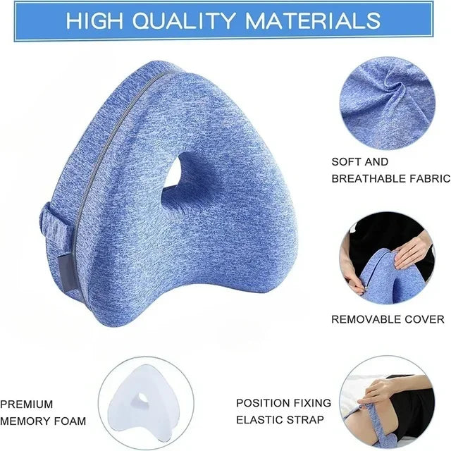 Memory Leg Pillow Hollow Heart Pregnancy Side Sleeper Sciatica Orthopedic Sciatica Back Hip Relief Pillow For Bed, Sofa