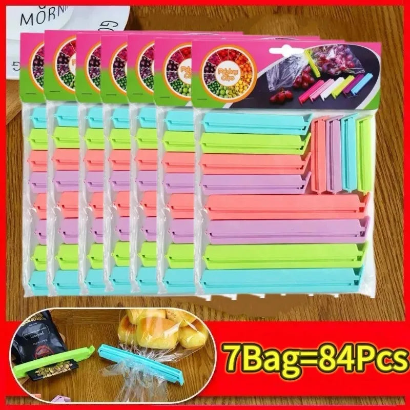 Portable Kitchen Storage Food Snack Seal Sealing Bag Clips Sealer Clamp Plastic Tool Kitchen Accessories Food Bag Clips