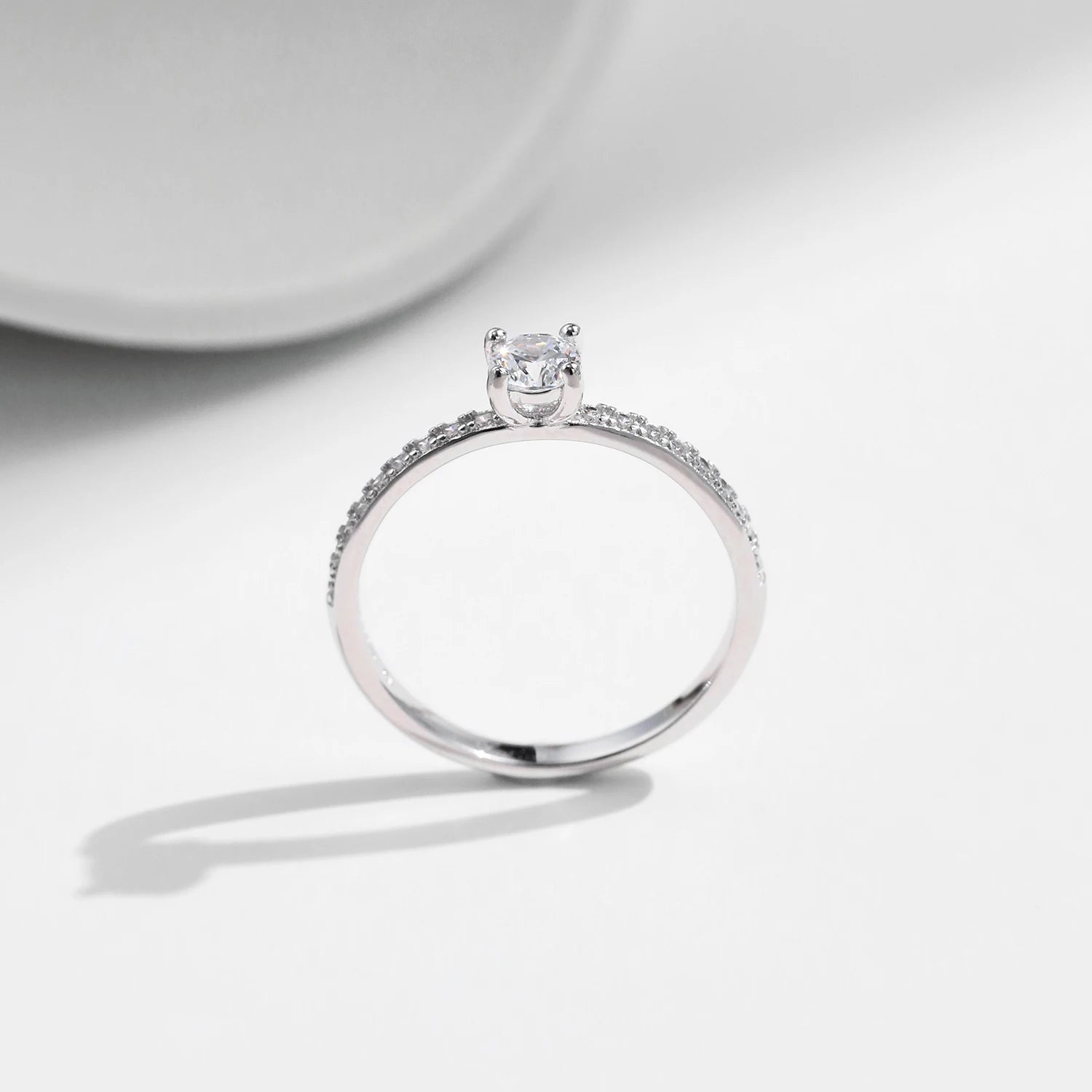 MODIAN D Color Moissanite Ring Delicate Square 925 Sterling Silver Lab Diamond Ring For Women Wedding Statement Jewelry