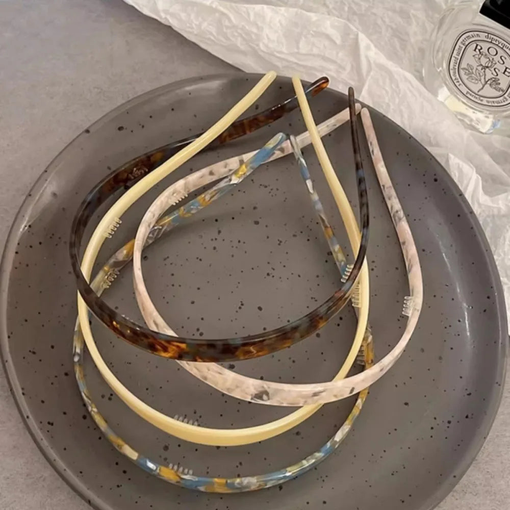 New Acetic Acid Headband Non-Clamping Ear Bone Hair Accessories For Women Fashion Sweet Hair Ornament Girls Hairband