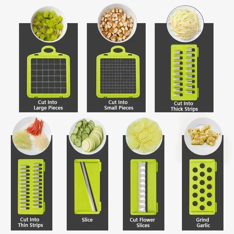 Multifunctional Vegetable Chopper Handle Food Grate Food Chopper Vegetable Slicer Dicer Cut Kitchen Items Onion Chopper ﻿
