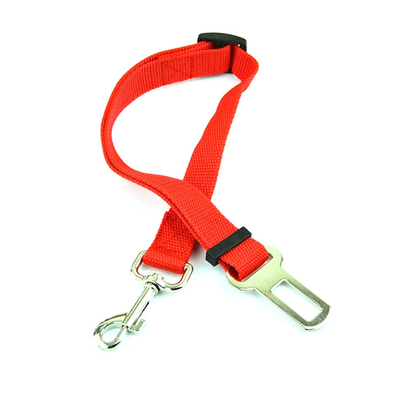 Adjustable Pet Dog Car Seat Belt Pet Seat Vehicle Dog Harness Lead Clip Safety Lever Traction Dog Collars Dog Accessories
