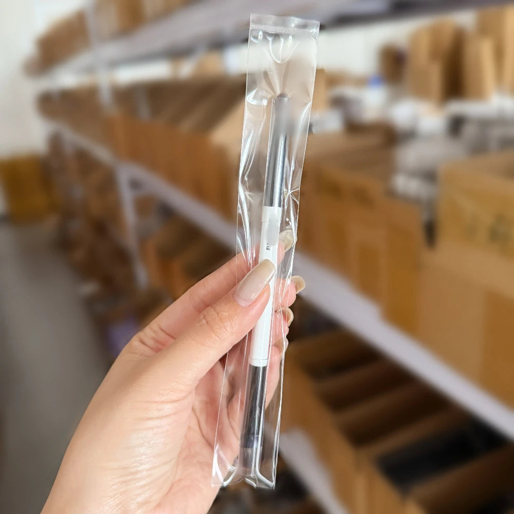 F4 Dual-Ended Foundation Face Brush Double-ended Powder Blush Contour and Eyeshadow Concealer Makeup Brushes