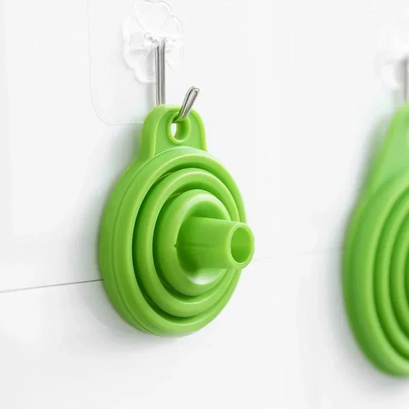 Foldable Silicone Funnel Collapsible Universal Funnels Beer Oil Liquid Hopper Kitchen Cooking Accessories Engine Tools Trechter