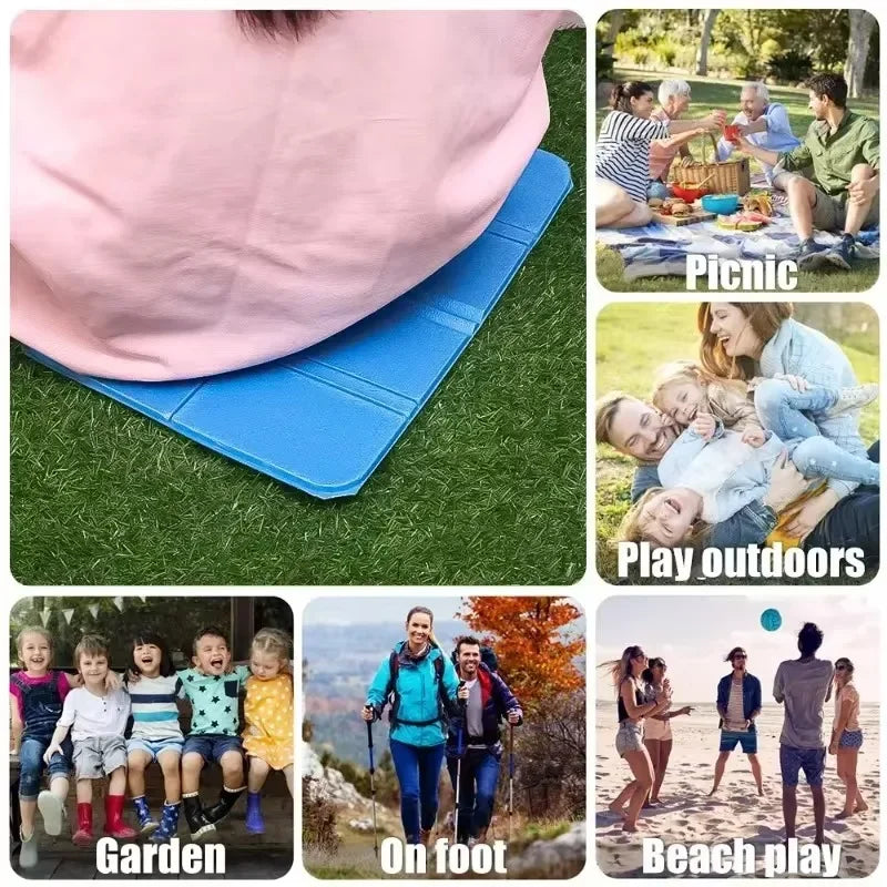 Beach Camping Mat XPE Outdoor Cushion Folding Foam Portable Picnic Mat Dirt Moisture-Prevent Folding Seat Cushion Camping Pad