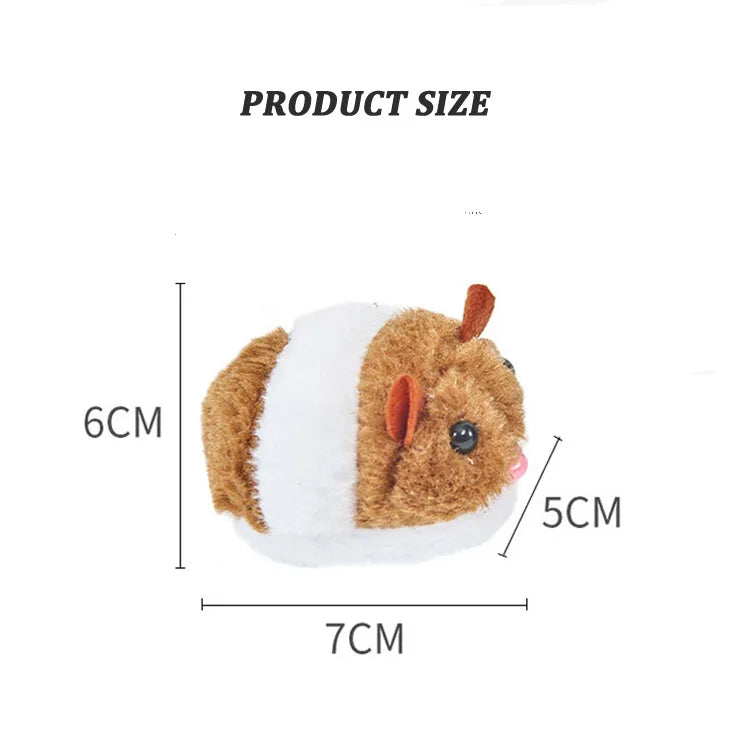 Cute Mouse Cat Toys Cat Supplies Plush Toy Shake Movement Mouse Pet Kitten Funny Plush Little Mouse Interactive Cat Toys