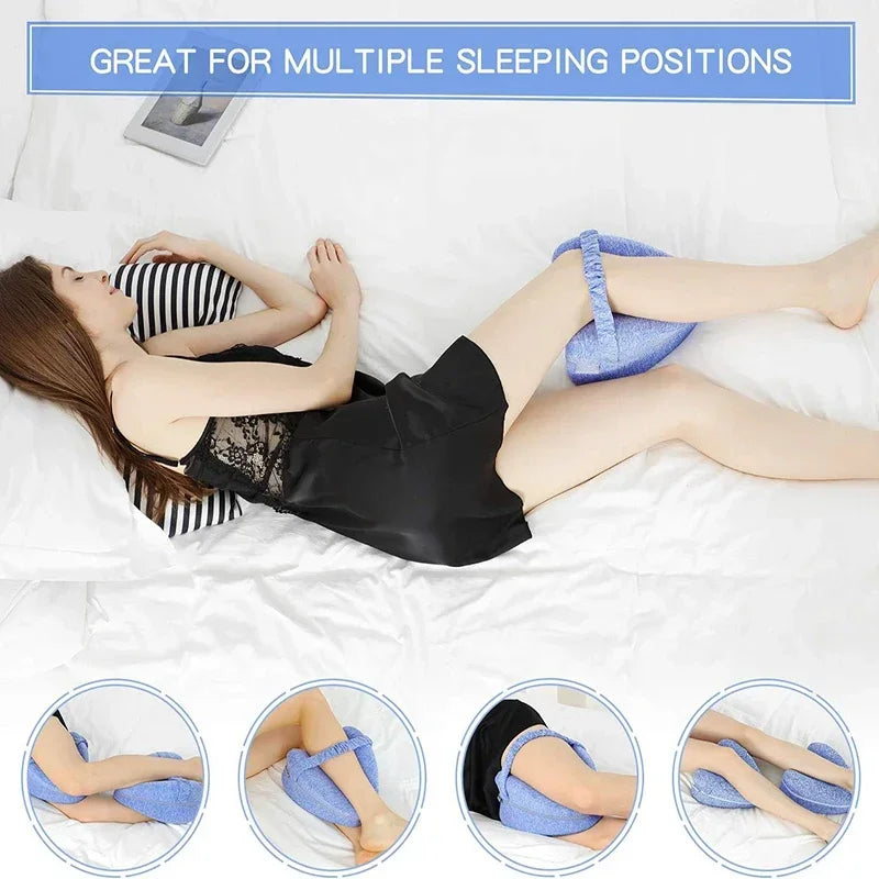 Memory Leg Pillow Hollow Heart Pregnancy Side Sleeper Sciatica Orthopedic Sciatica Back Hip Relief Pillow For Bed, Sofa