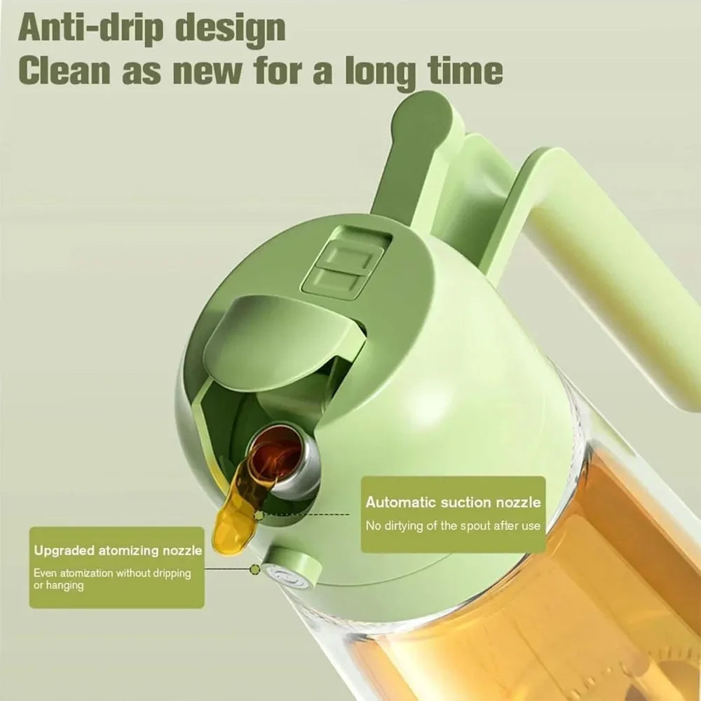 1-4Pcs 2in1 500ml Plastic Spray Oil Sprayer Cooking Oil Sprayer BBQ Picnic Kitchen Tools BBQ Cooking Oil Dispenser