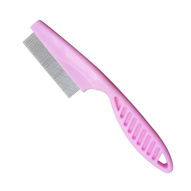 Pet Hair Shedding Comb Stainless Steel Flea Comb for Cat Dog Comfortable Pet Flea Hair Grooming Comb Dog Cat Fur Removal Brush