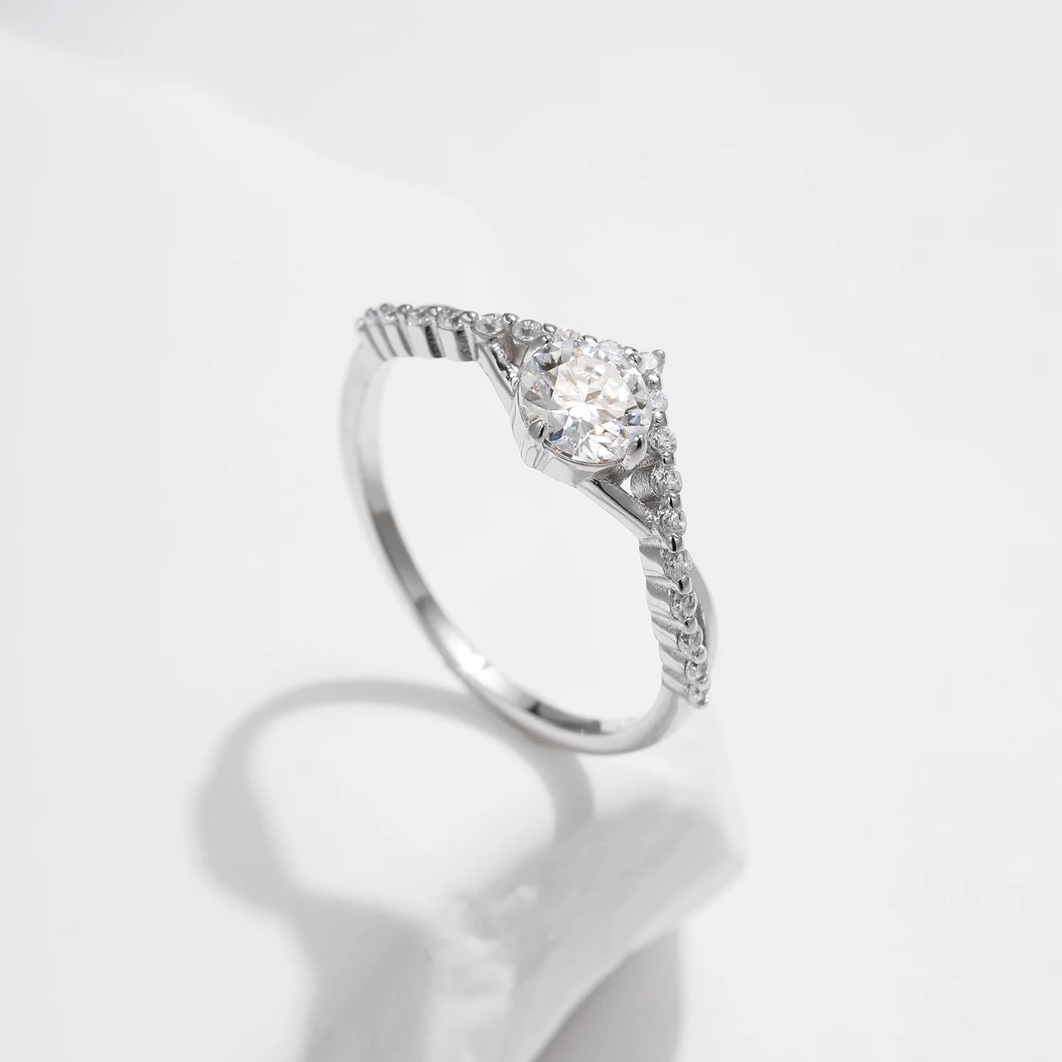 MODIAN Crown D Color Moissanite Ring Delicate Lab Diamond Ring 925 Sterling Silver For Women Wedding Engagement Jewelry