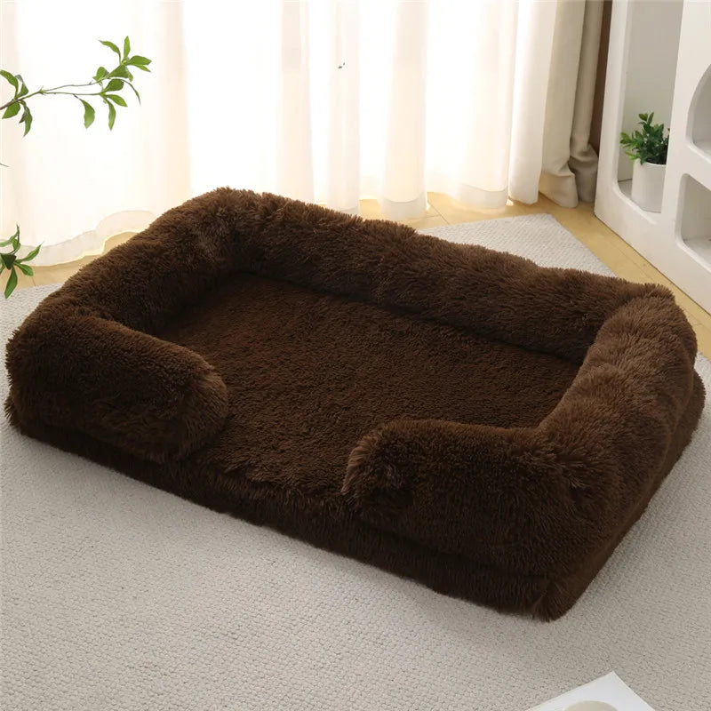 Luxury Winter Warm Large Dog Sofa Bed Dog Kneel Cat Mats House Cushion Pet Sleeping Sofa Beds Mat for Large and Small Dog