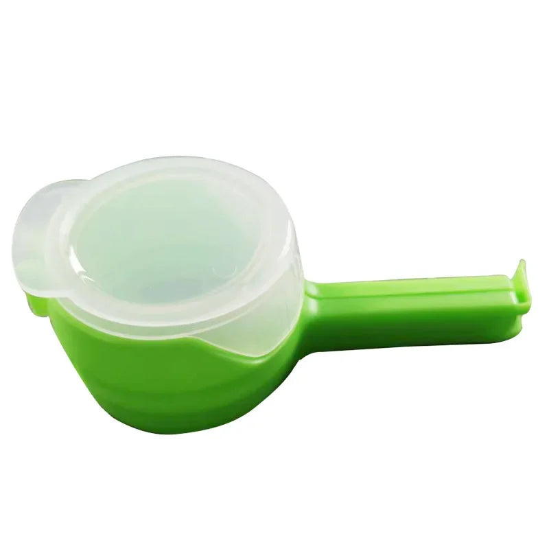 Split Mouth Closure Clip for Octopus Bean Food Bags with Pour Out Spout, Easily Split Oats Kitchen Tools  Bag Sealer  Storage