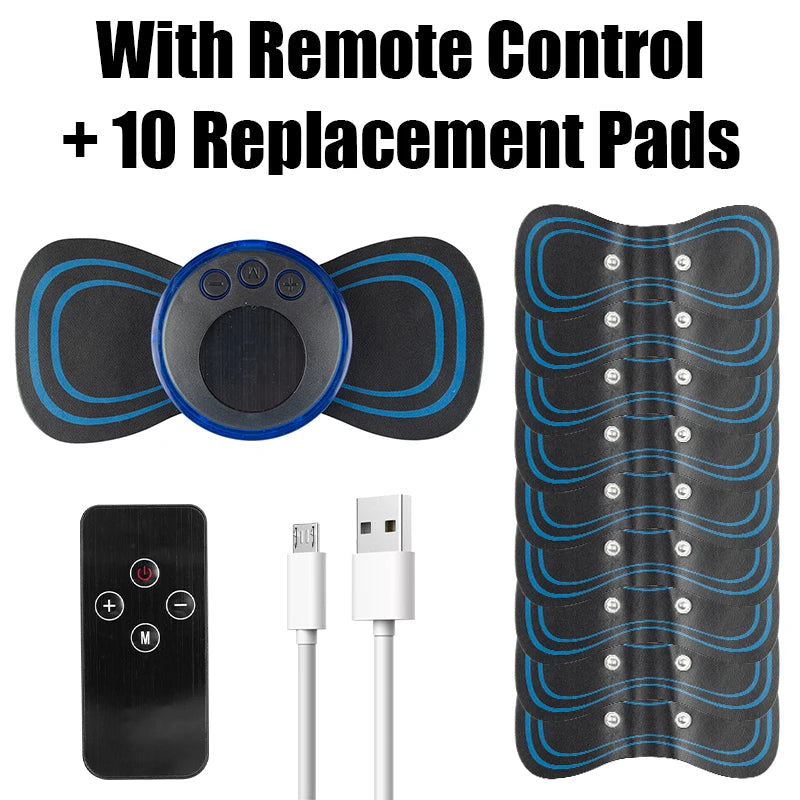 Electric TENS Pulse Neck Massager EMS Cervical Massage for Neck Back Body Electric Muscle Stimulator Electrostimulator 19 Gears