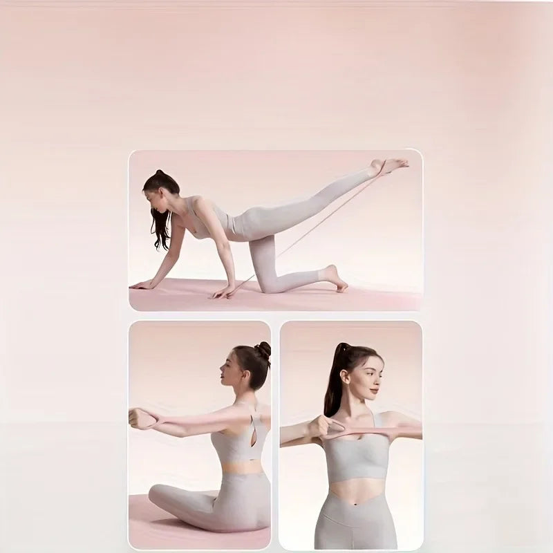 8-Shaped Stretcher For Home Fitness, Back Shaping, elastic Band With Open Shoulder and Back Stretching Band for Shoulder Exercise