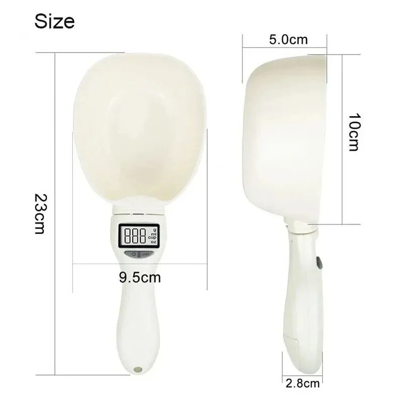 Suitable for Cat and Dog Food Measuring Spoon Pet Food Measuring Spoon Scale, Kitchen Digital Food Measuring Spoon